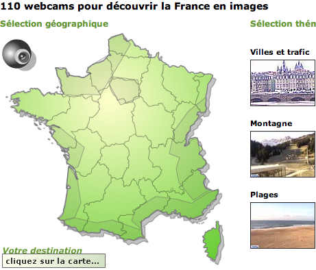 Webcams des pages blanches